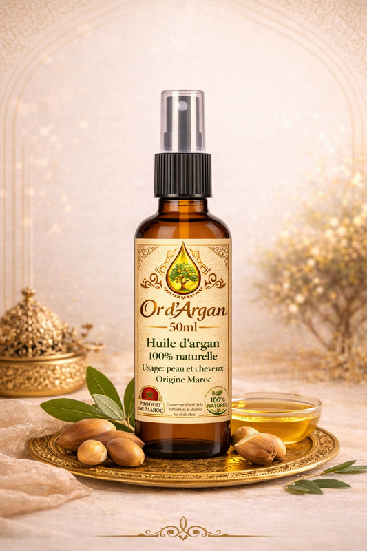 Huile d’Argan Cheveux – Brillance & Réparation