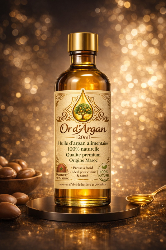 Huile d’Argan Alimentaire Bio – Pressée à Froid