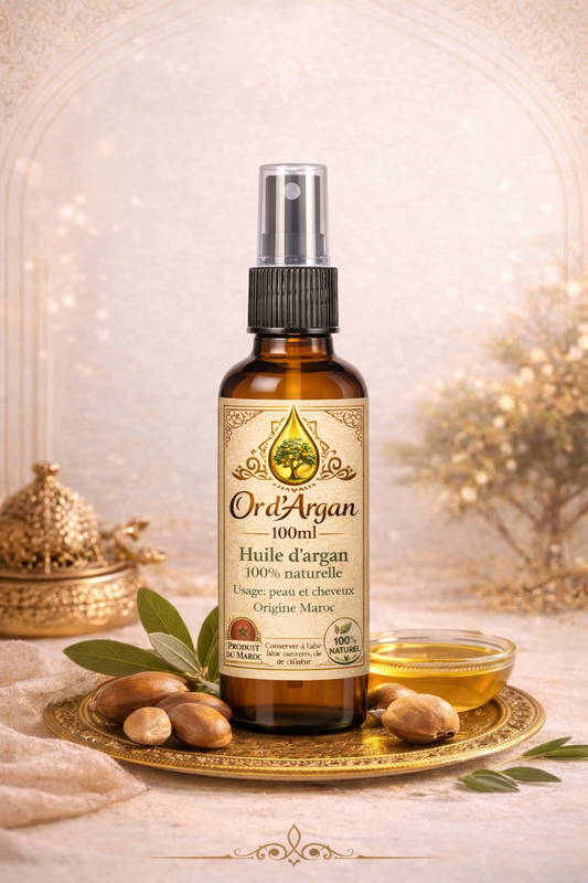 Huile d’Argan Cheveux – Brillance & Réparation